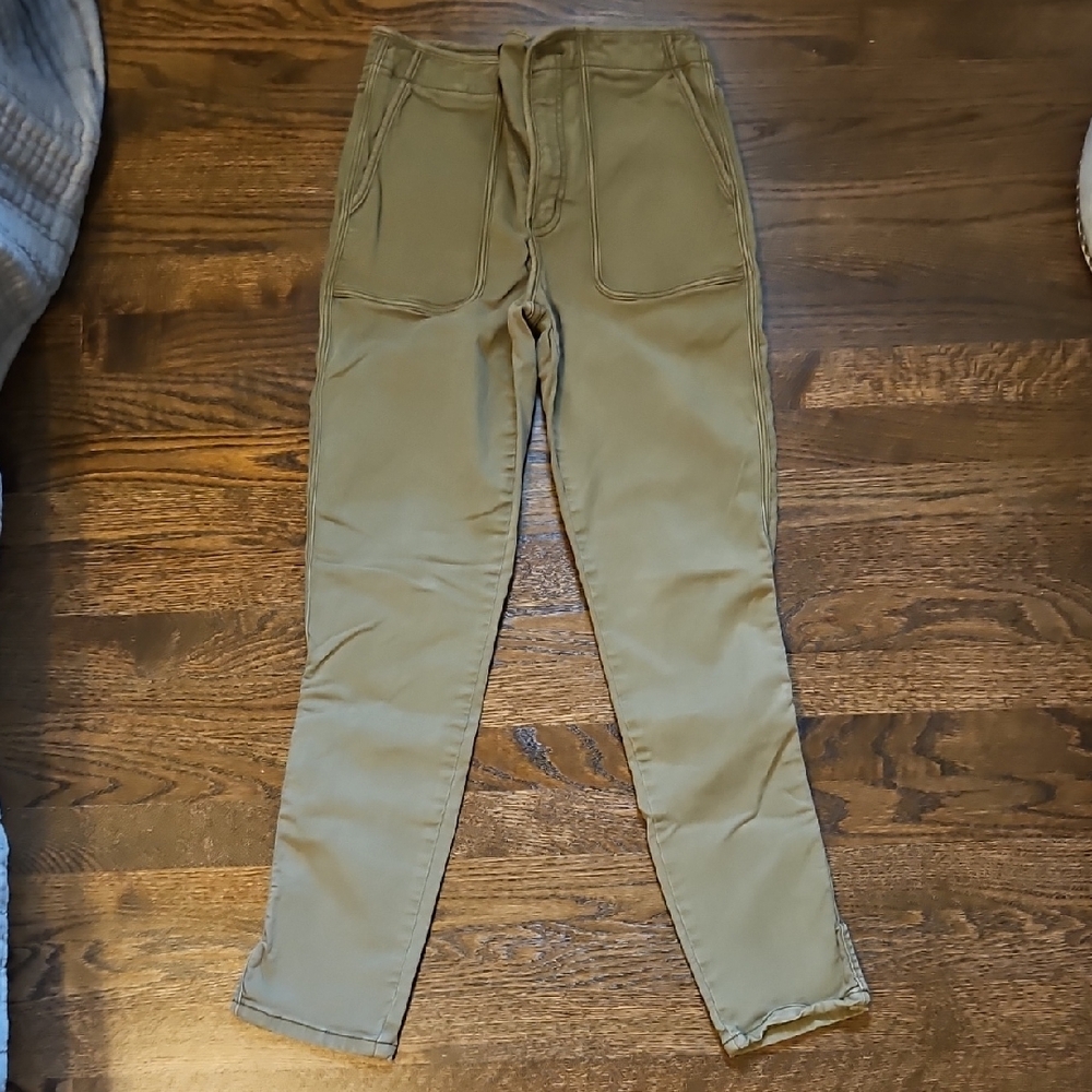 Joie High Rise Utility Army Green Pants 27/4